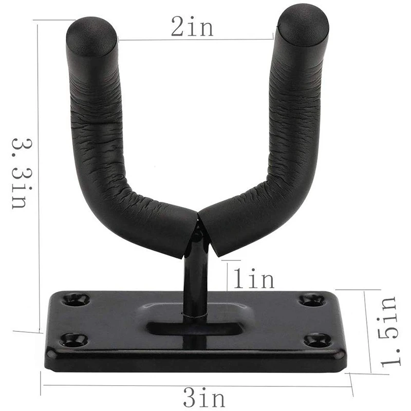 NEW 4Pcs держатель гитары вешалка для настенный крючок подставка бас электрической