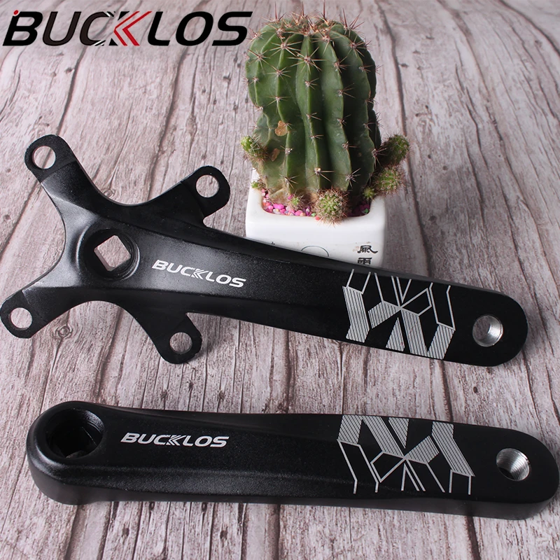BUCKLOS MTB Crankset 104BCD 170mm Aluminum Alloy Bike Crank Square Hole Single/Double Mountain Road Bicycle Accessories|Шатун и