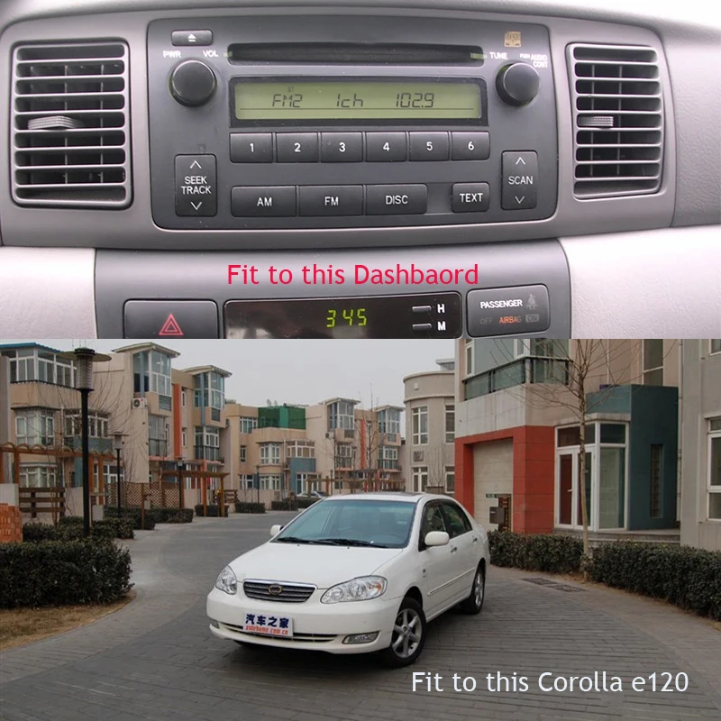 4G 2DIN Android10 автомобильный DVD-плеер для Toyota Corolla E120 1999-2008 Авторадио CD RDS DSP CARPLAY |