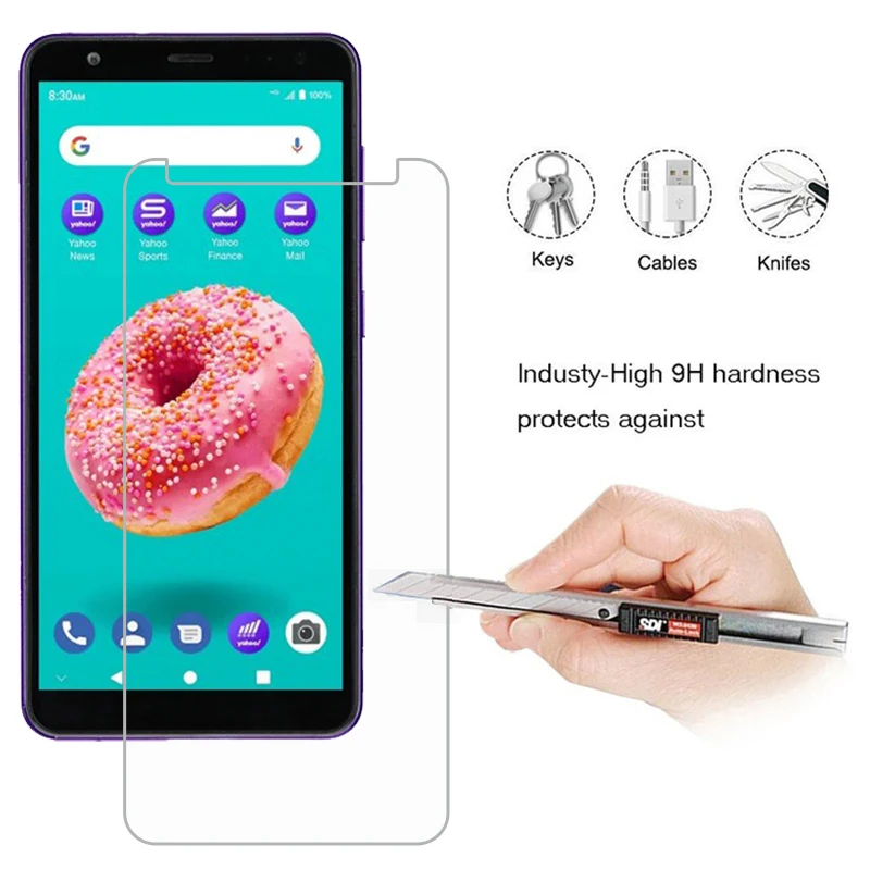 Мобильный телефон пленка для Yahoo Mobile ZTE Blade A3Y Защитная стеклянная крышка