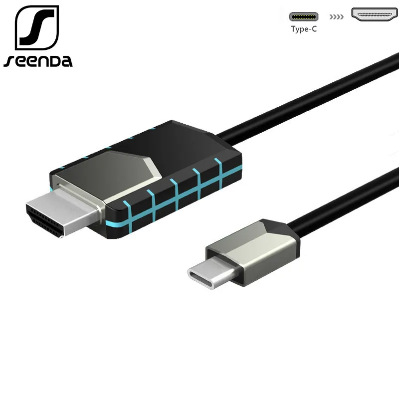 SeenDa кабель Переходник USB C на HDMI Поддержка мобильной 4K адаптер расширения