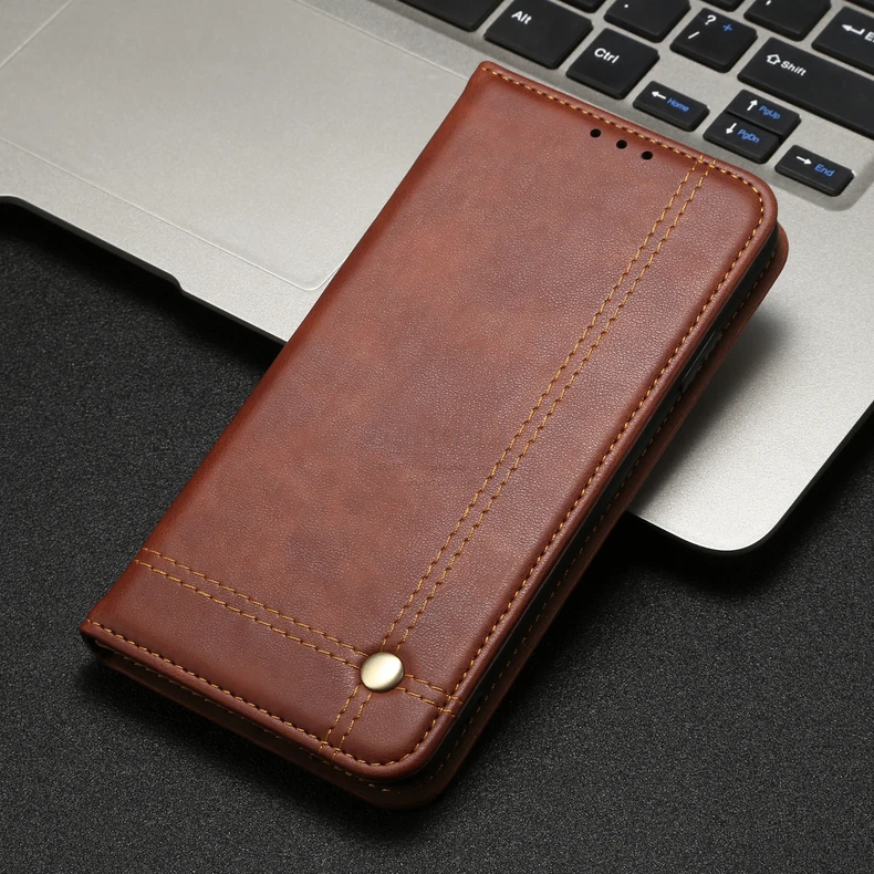 Роскошный тонкий кожаный чехол-книжка в стиле ретро для Xiaomi Redmi Note 8/8 T/8 Pro, чехол-кошелек с подставкой для карт, Магнитный чехол-книжка, чехол для телефона