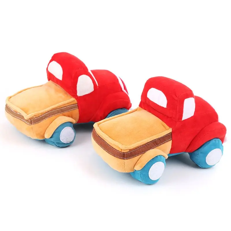 

Pet Dog Bite Chew Toy Cartoon Car Shape Plush Stuffed Dogs Toys 85LA