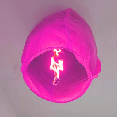 1pc Pink 1 шт вечерние ночные свечи летные огни Желая День Святого Валентина праздничные воздушные шары DIY пожарные Огни Друзья Семья Рождество - Цвет: 1pc Pink