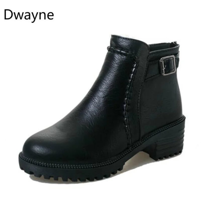 Dwayne/Новинка года; осенние женские тонкие ботинки на высоком каблуке; женская обувь на квадратном каблуке; женские модные ботильоны на молнии сзади; Размеры 35-43