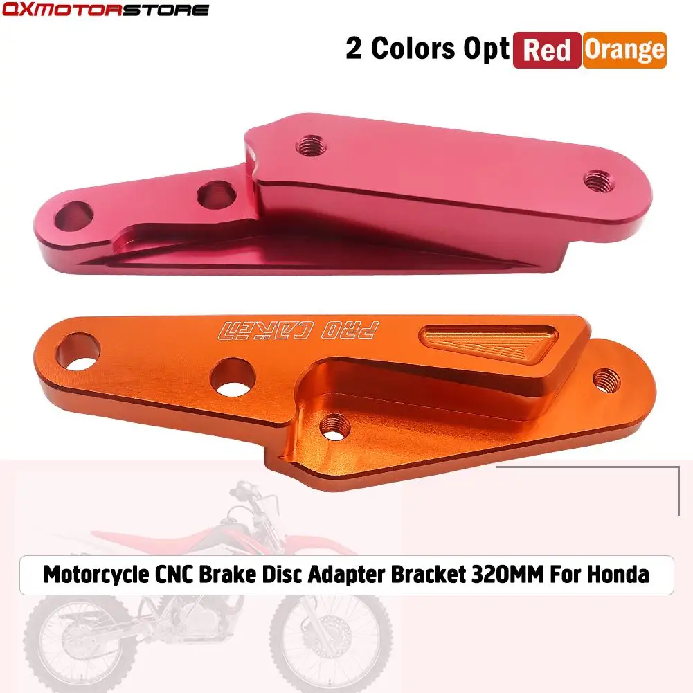 

320MM Motorcycle Floating Brake Caliper Disc Bracket For Honda CR125R CRE CRF CR CRF250X CRF250R CRF450R CRF450X CNC Adaptor