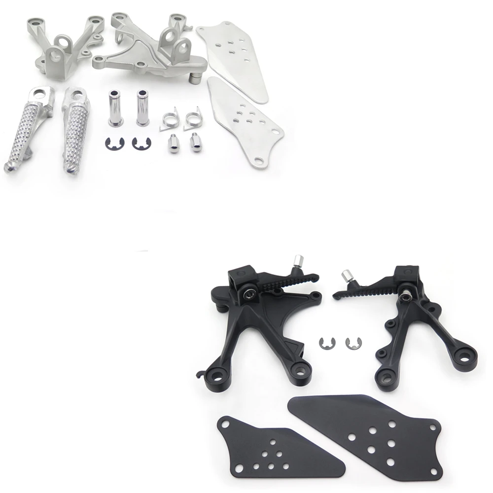 

Silver Front Foot Pegs Bracket Fit for Kawasaki Zx6R 2005 2006 2007 2008 Aftermarket Free Shipping Potorcycle Parts Rider