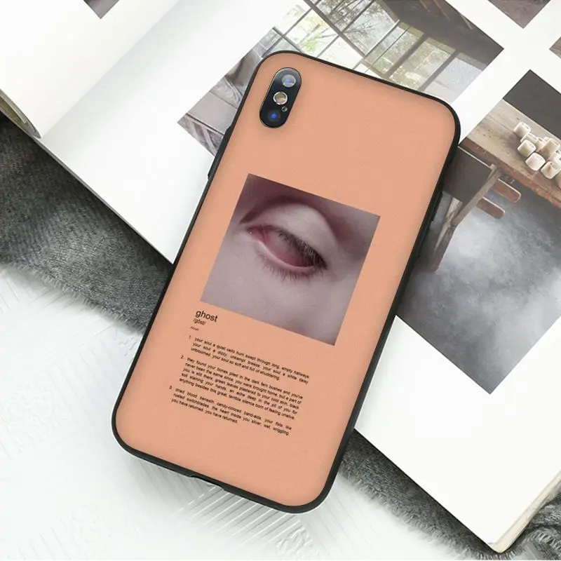 Yinuoda Винтажный Розовый эстетический песенок, черный чехол для телефона Apple iPhone 8 7 6 6S Plus X XS MAX 5 5S SE XR, чехлы