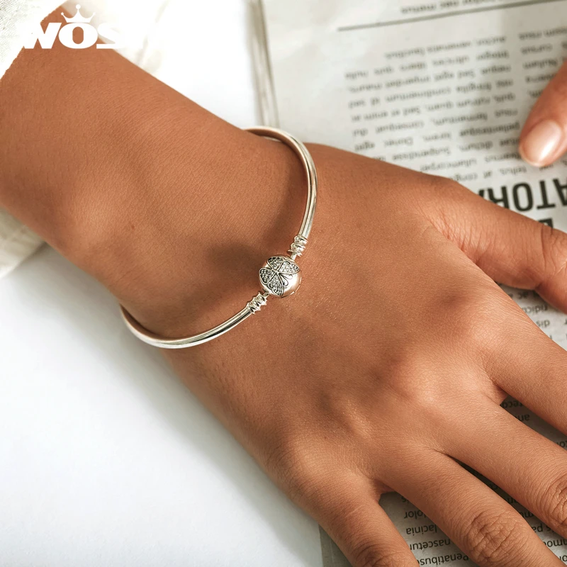 Женский браслет-бабочка из серебра 925 пробы с гравировкой | Украшения и