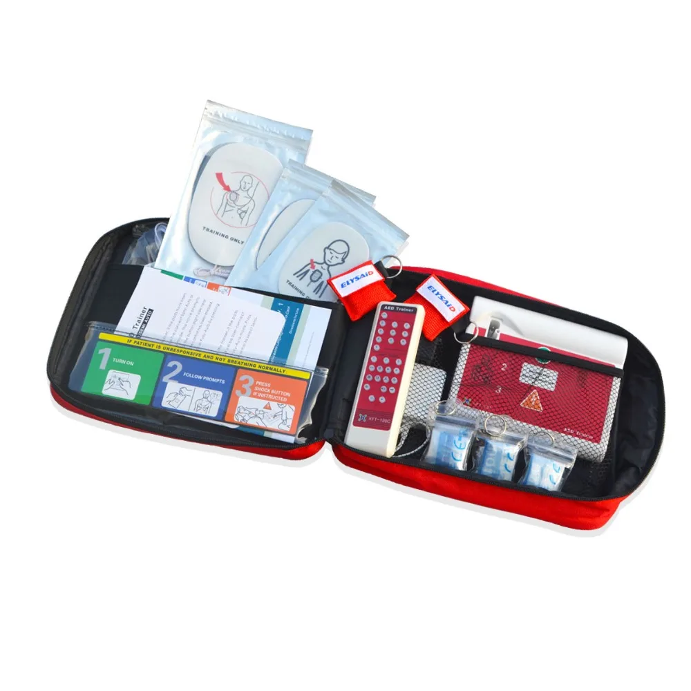 XFT-120C AED Trainer Device For First Aid CPR Training Emergency Rescue Teaching Tools In Spanish With Electrode Pads | Красота и