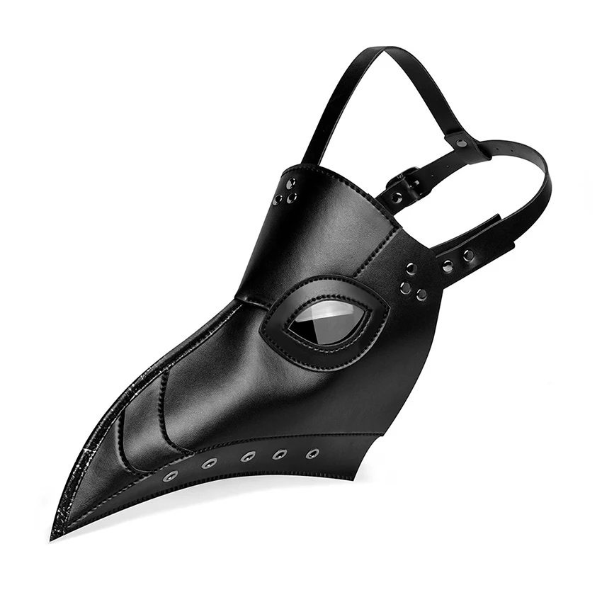 Фотореквизит для Хэллоуина черные отпаривающие клюва искусственная кожа лицо