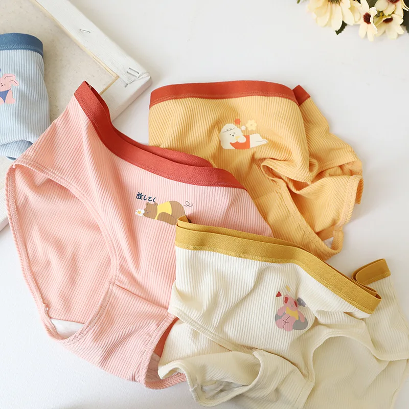 

modal Japanese fresh Seamless Panties women Mid-Rise underwear pants cozy lingerie women Panties N744