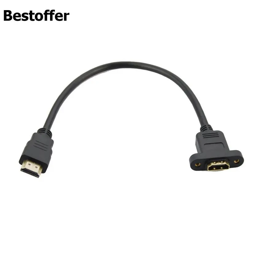 Стандартный HDMI 1 4 папа мама AV/аудио хост Чехол Панель Крепление + винт короткий