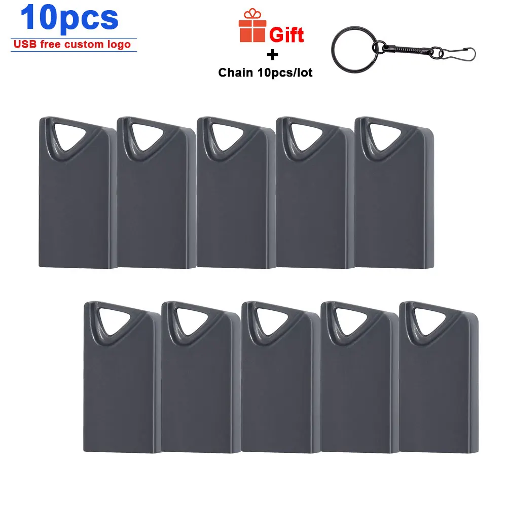 

10pcs/lot Metal USB Flash Drive drive 16GB 8GB Pendrive 32GB Flash Memory Stick 128GB waterproof Pen Drive usb disk free logo
