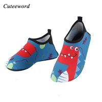 2021 kids beach shoes dinosaur cartoon childrens shoes outdoor socks swimming shoes wading snorkeling skin shoe wholesale