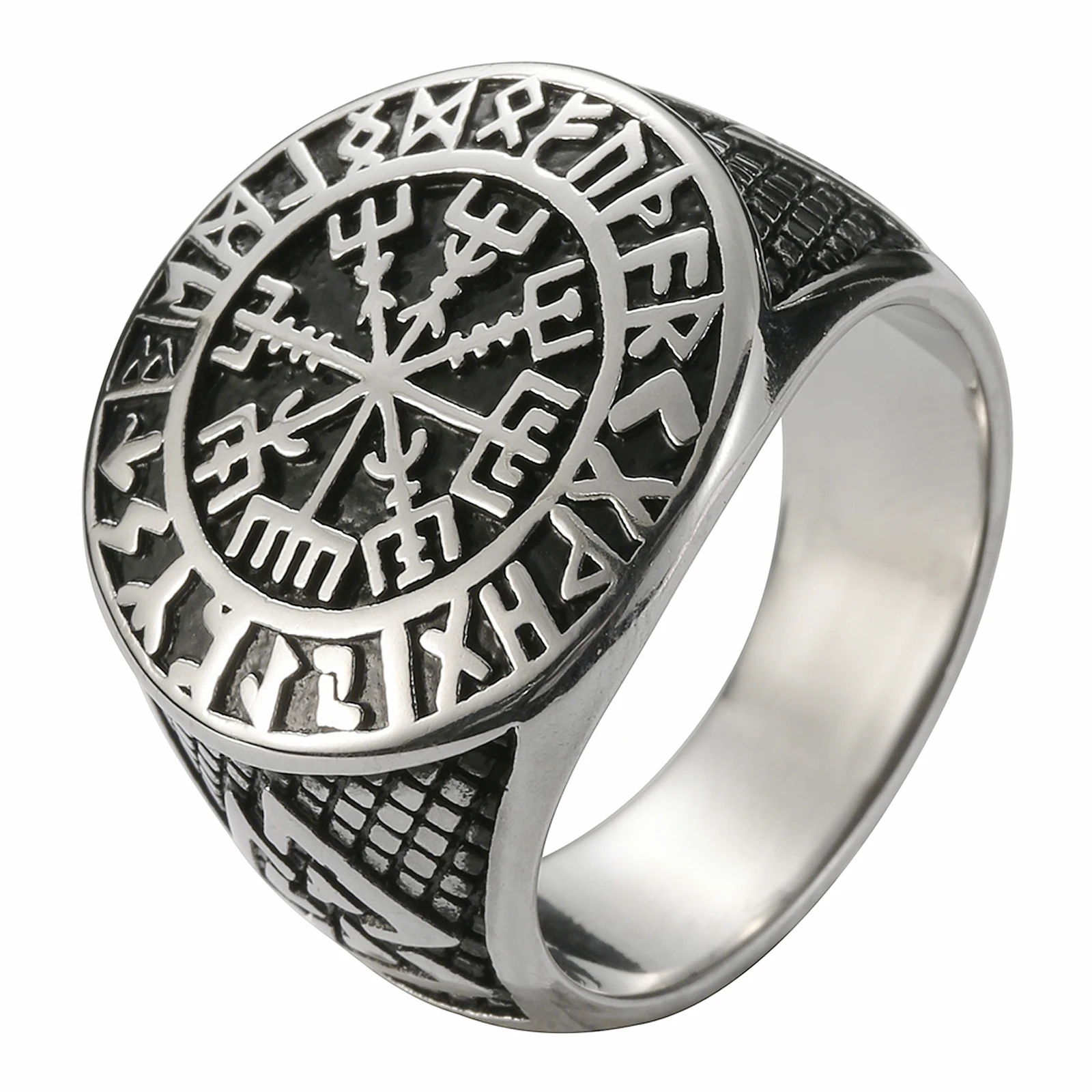 Прямая поставка байкерское кольцо с буквами мужское модное из нержавеющей стали