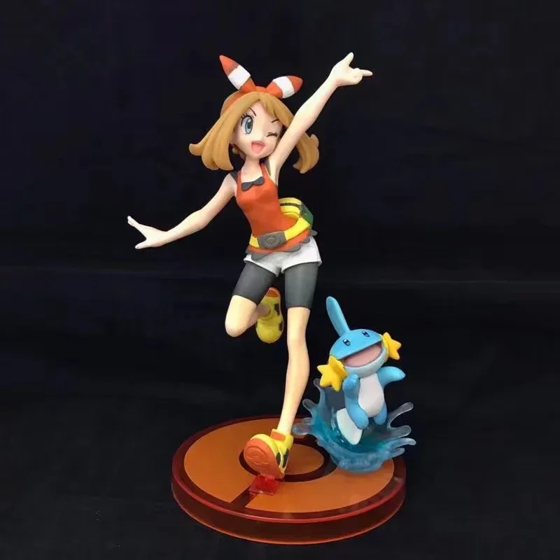 

Pokemon Sapphire Birch May Marshtomp Action Figures Movie & TV Model Toys Desktop Ornaments