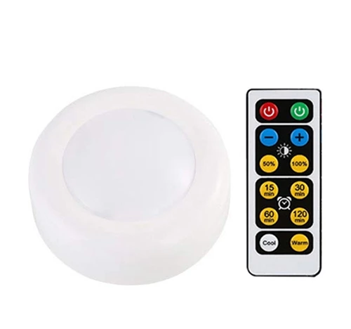 1controller 1lamp Светодиодный Светильник-ночник с беспроводным пультом дистанционного управления, на батарейках, с регулируемой яркостью, под шкаф, светильник s для кухни, настенный шкаф, шкаф, лампа - Цвет: 1controller 1lamp