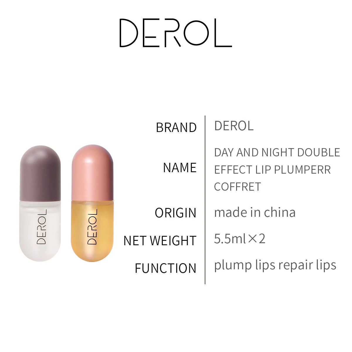 

5ml Instant Volumising Lips Plumper Repairing Reduce Lip Fine Lines Mask Long Lasting Moisturizer Care Lip Oil Sexy Plump Serum