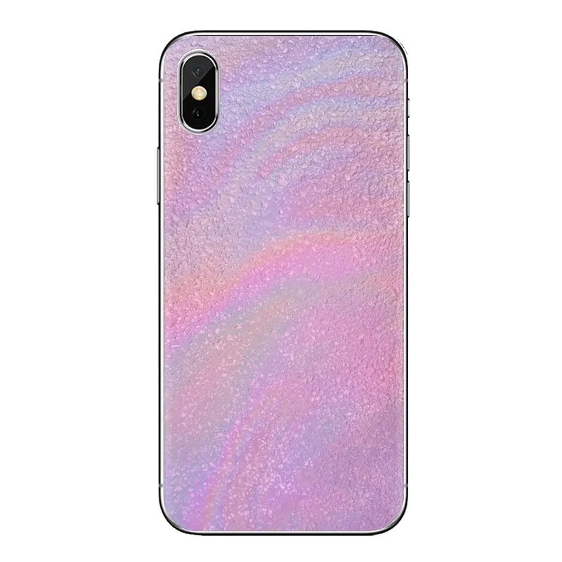 Силиконовые чехлы-накладки пастельно-Розовые Обои Для iPhone XS Max XR X 4 4S 5 5S 5C SE 6 6S 7 8