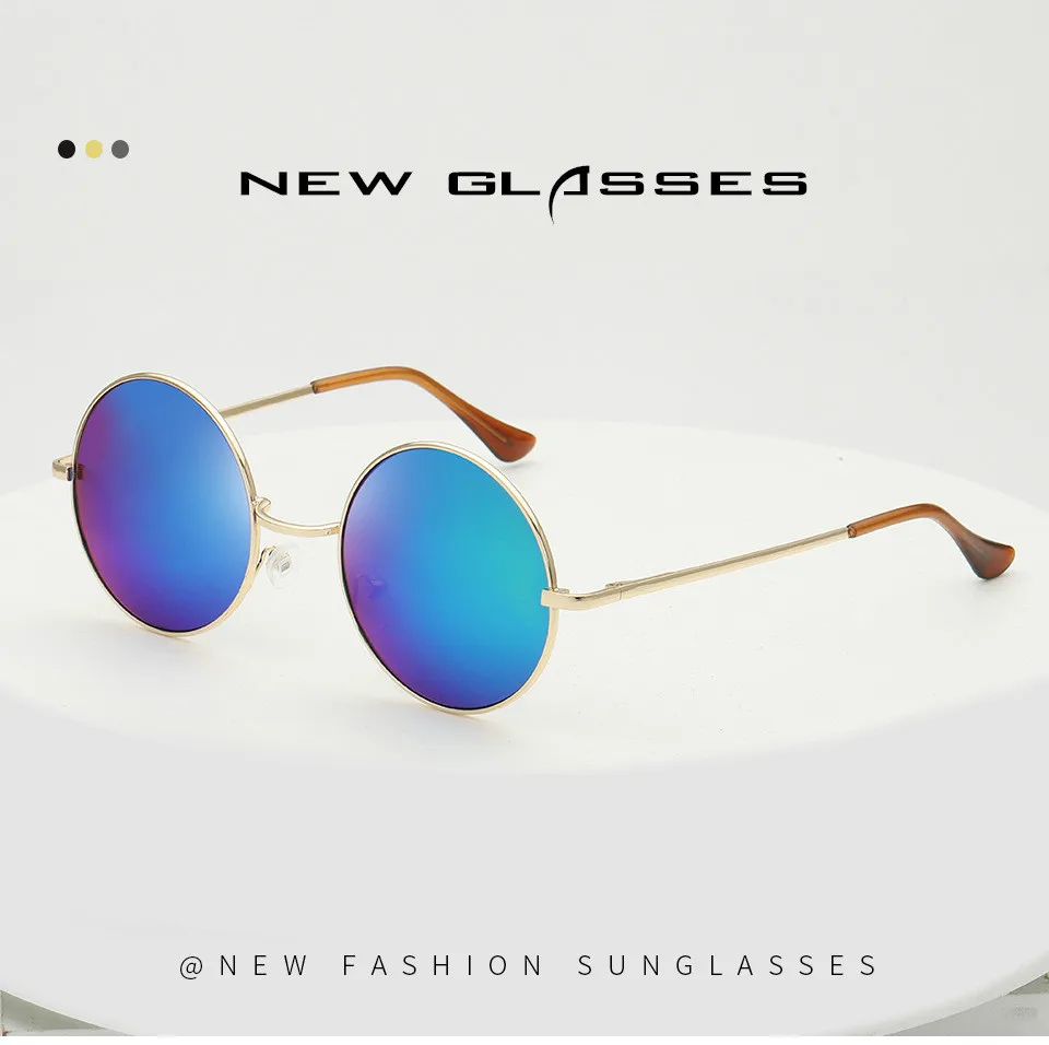 Маленькие круглые солнцезащитные очки в стиле ретро для мужчин и женщин