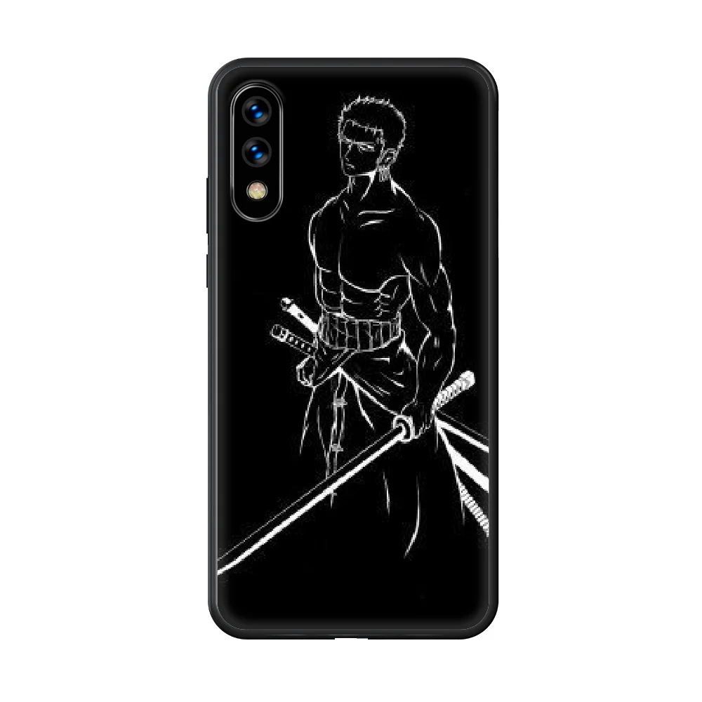 

One Piece Anime Simplicity Phone Case hull For huawei honor 7 8 9 10 20 A S X Lite Pro black shell 3D waterproof painting funda