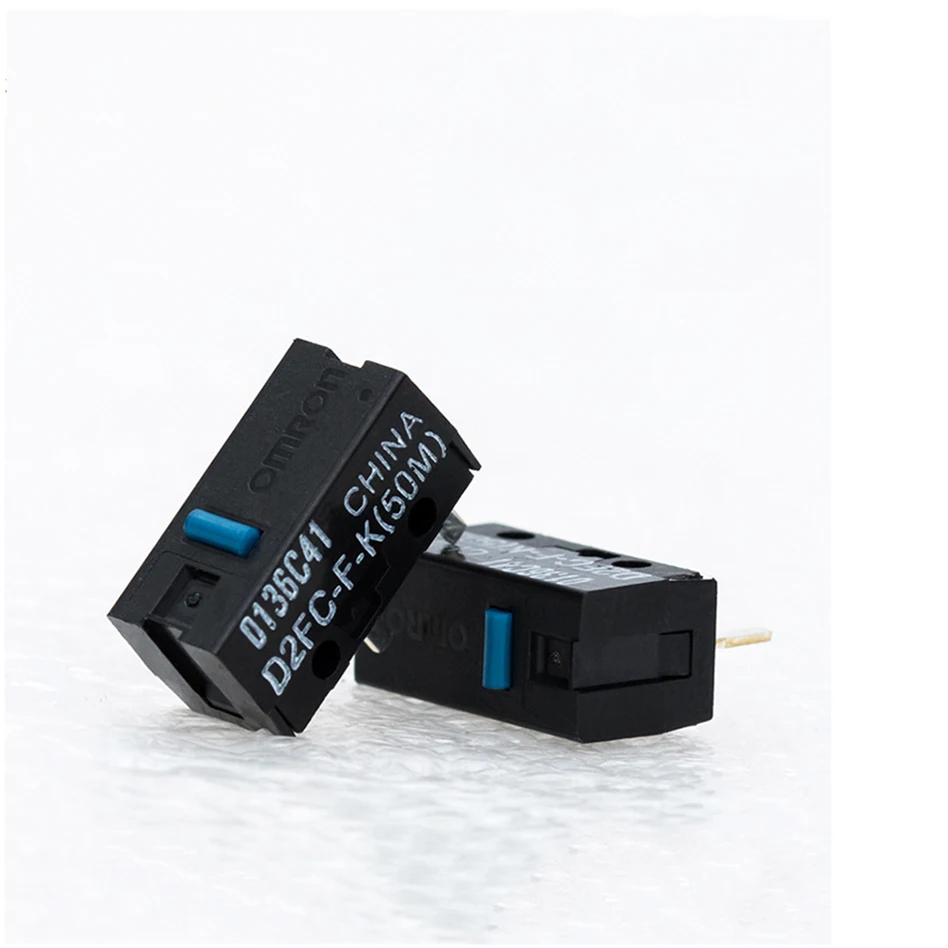 2 шт. оригинальная новая стильная мышь OMRON micro swtich D2FC-F-K (50 м) Синяя кнопка мыши в