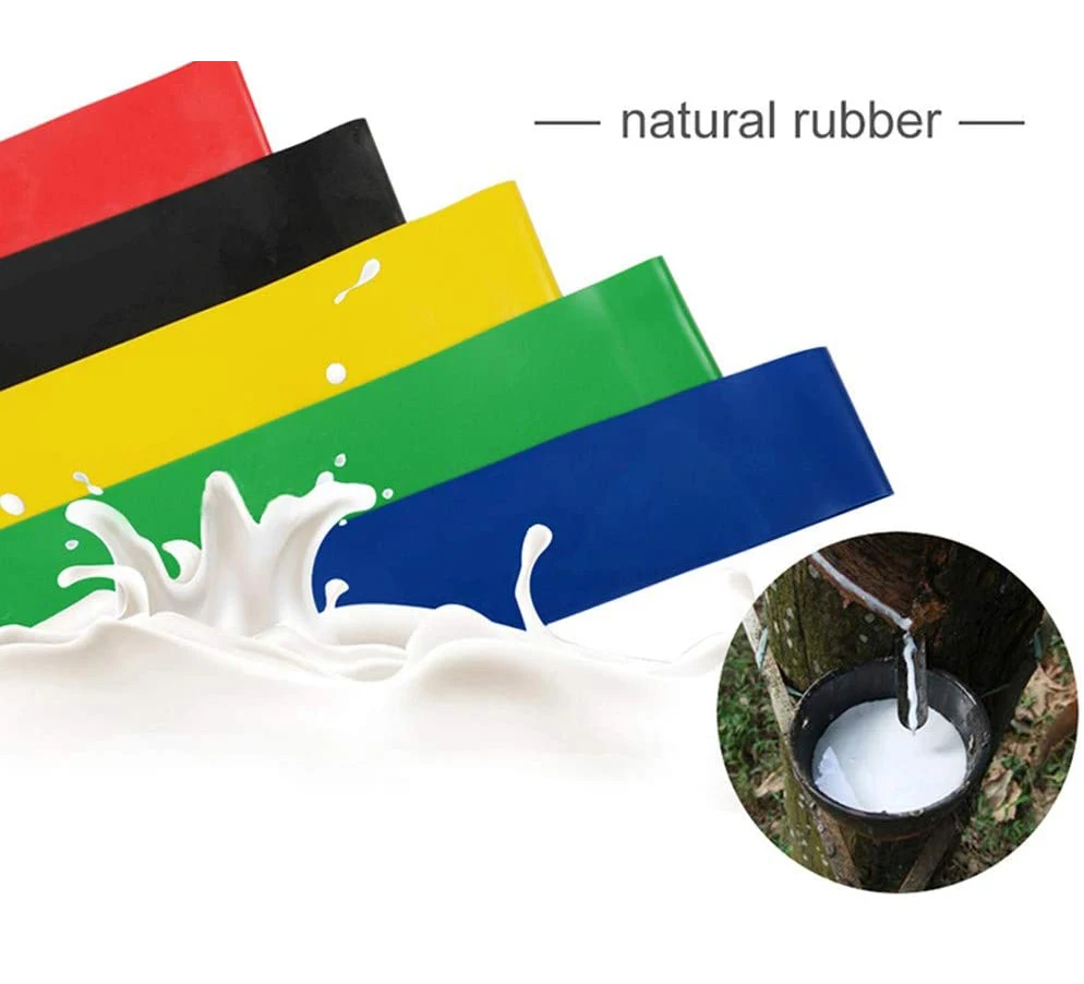 5 цветов Йога Сопротивление резинок для дома и улицы Фитнес оборудование Пилатес