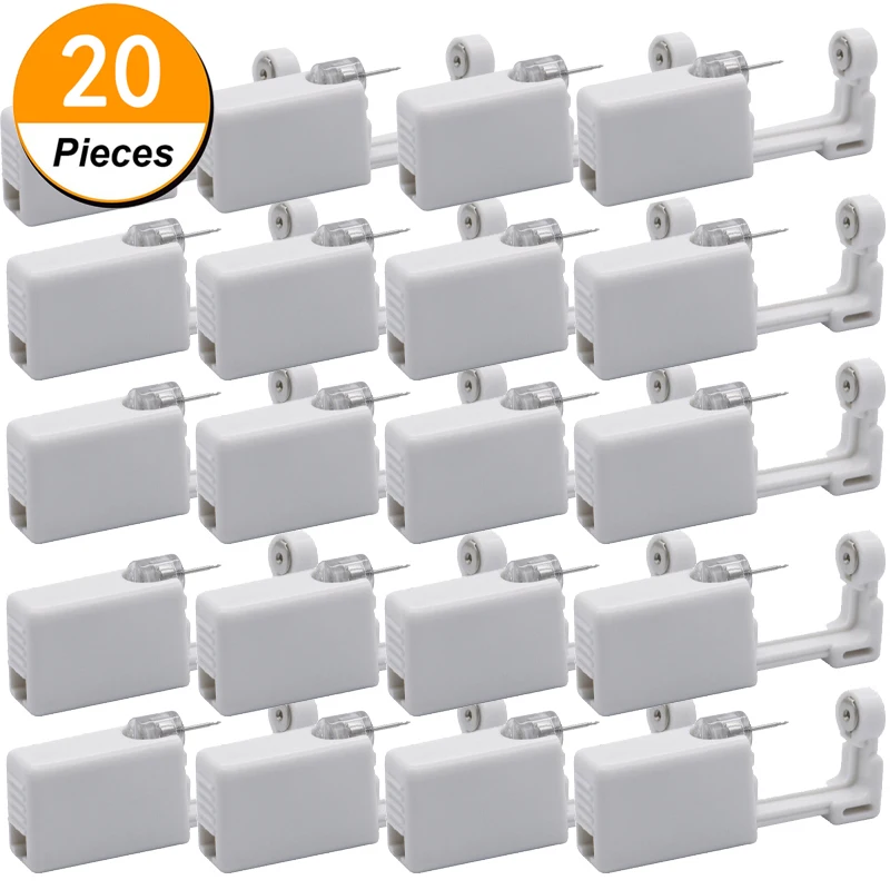 

1-20Pcs Ear Piercing Gun Kit Disposable Disinfect Safety Earring Piercer Machine Studs Nose CLip Body Jewelry Piercing Tool set