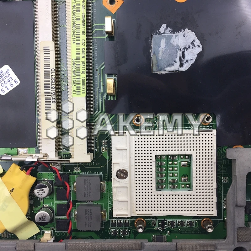 

Akemy K40IN K50IN Laptop motherboard For Asus K40IN K50IN X8AIN X5DIN K40IP K50IP K40I K50I K40 K50 Test original mainboard
