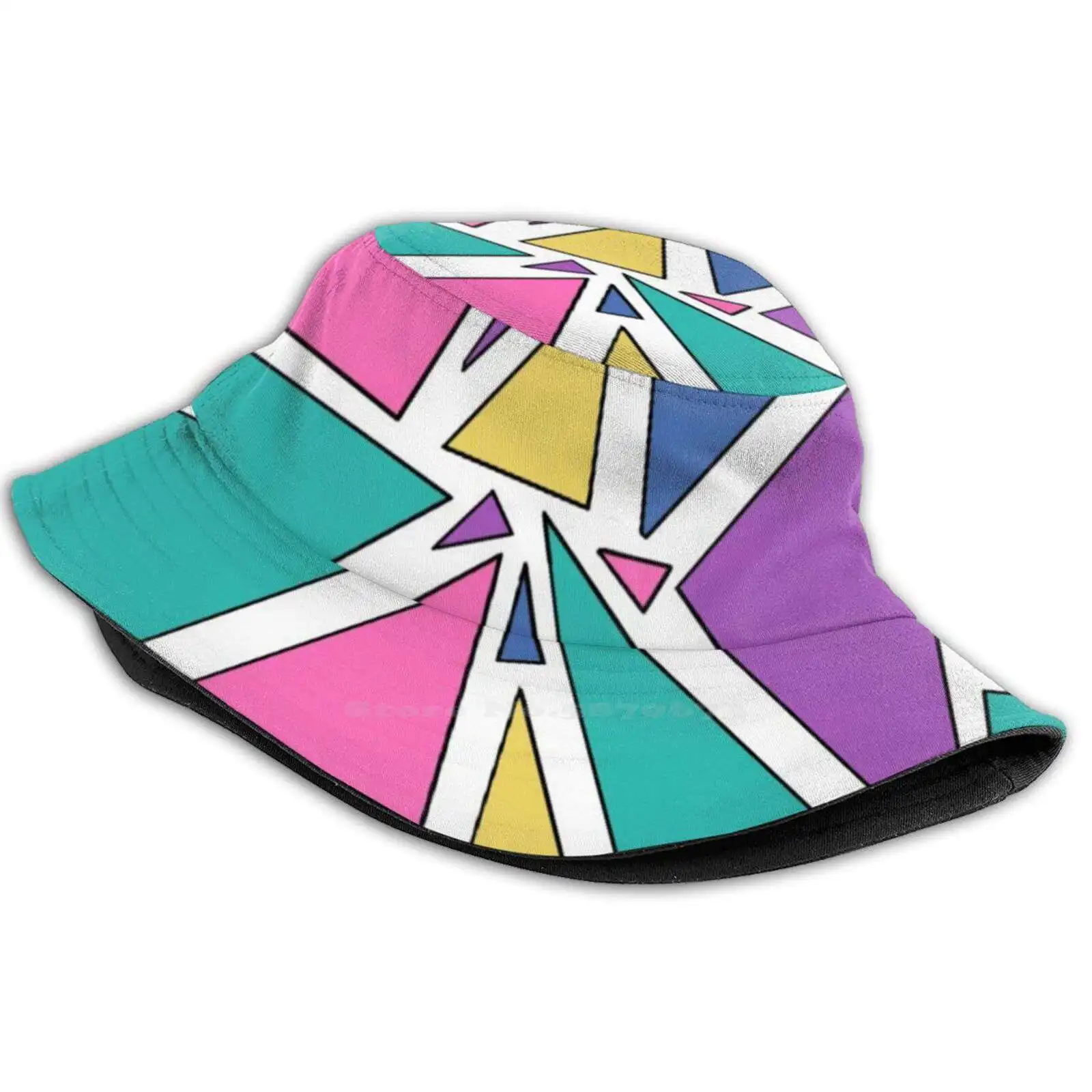 

Белая шапка в стиле унисекс 80-е с рисунком E, рыбака, Панама, шапки с рисунком 80, красочная, веселая