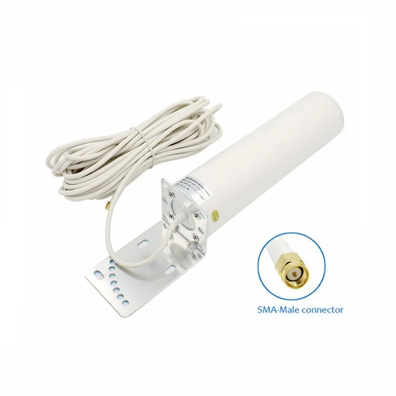 SMA male 10m 4G LTE антенна Wi-Fi антенна TS9 3g 4g антенна SMA male 2,4 GHz внешняя антенна с CRC9 для роутер Huawei 4g Модем - Цвет: SMA male 10m