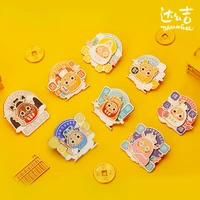 dharma blind box of prayer badge pin random toys anime figures kawaii doll cartoon cute model figurines girl gift desktion