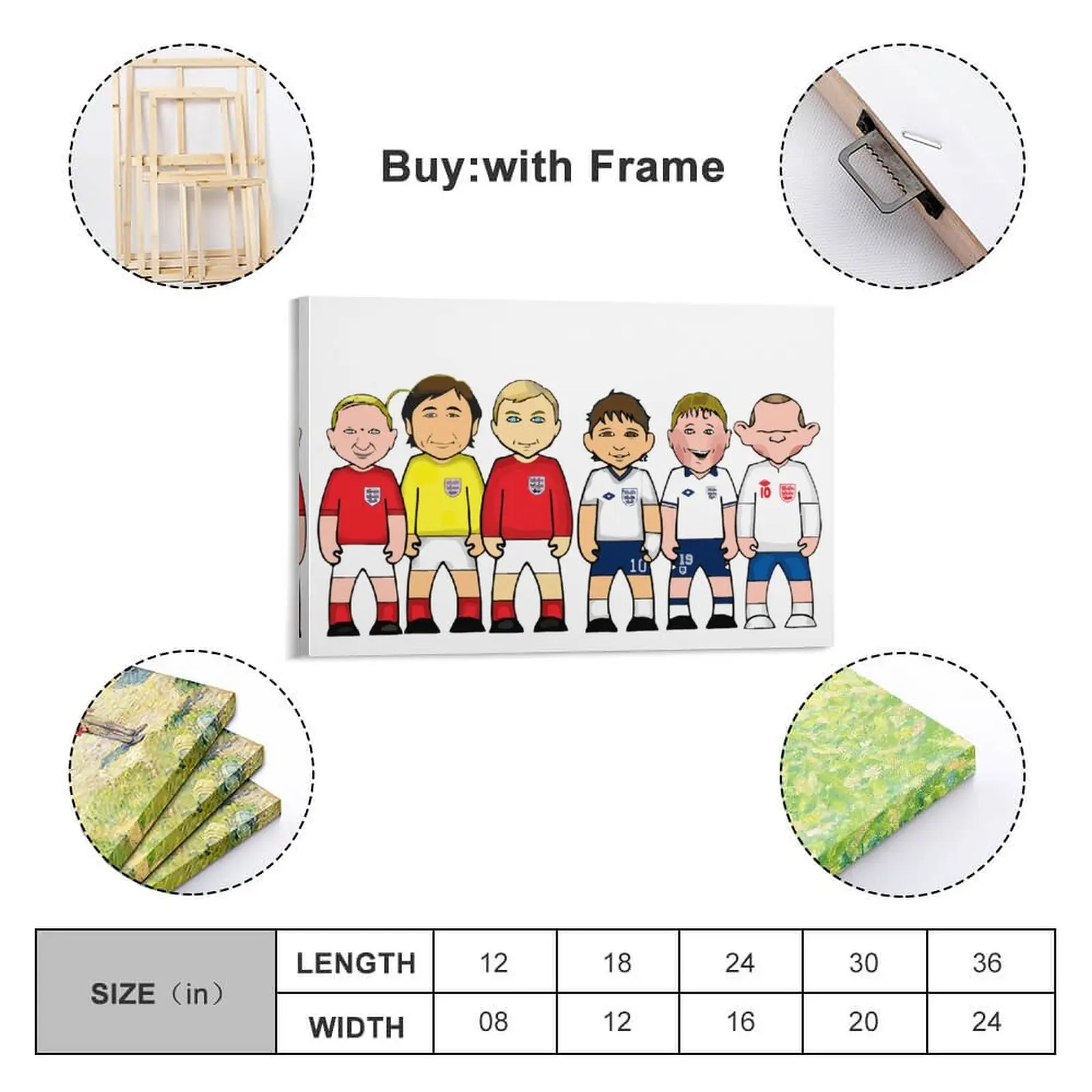 

Decor Rooney Gordon Gazza Moore Charlton Print Painting Canvas Picture Corridor Living Room Wall Room Posters Horizontal With Fr