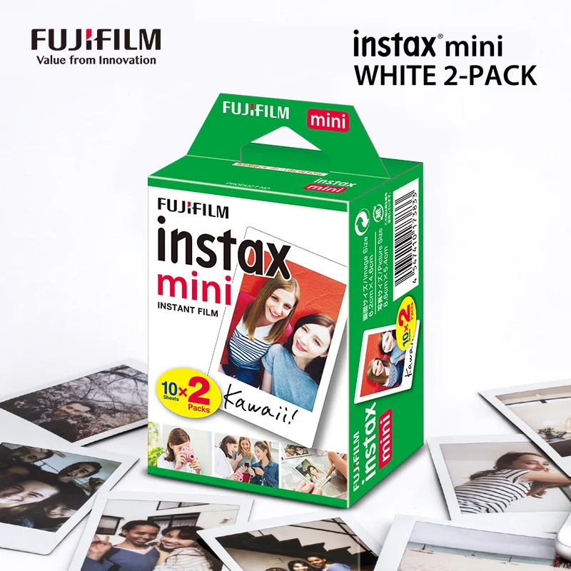 

Fujifilm Instax Mini Film White Edge 20 Sheets Photo Paper for Fuji instant camera 8/7s/9/11/25/50/90/70/liplay/link