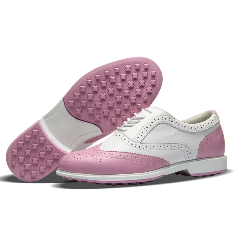 

New style golf shoes, women's waterproof and breathable shoes, golf soft-soled fixed spike shoes, fashionable sports women's sho
