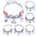 Дропшиппинг браслет со стрекозой в форме Совы с кристаллами очаровательные браслеты с бусинами браслет для женщин DIY бусины брендовые браслеты и браслеты ювелирные изделия подарок