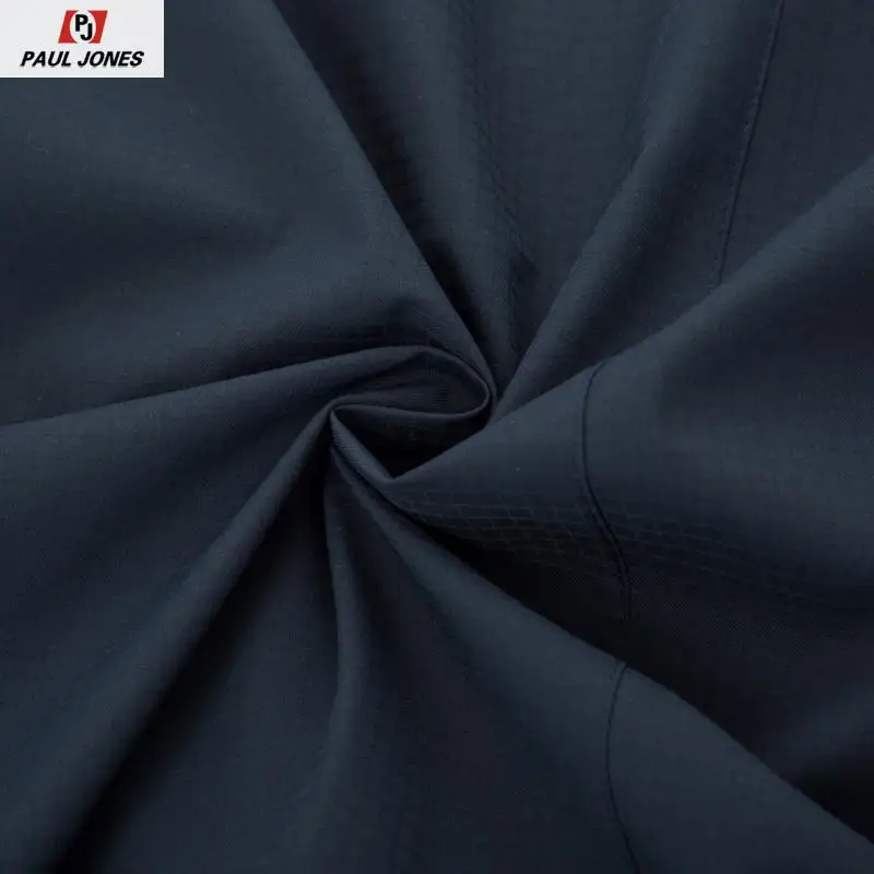 PAUL JONES Men Classic Outdoor Hooded Rain Jacket Coat Long Sleeve Water Repellent Raincoat Zip-Up Waterproof Trench | Мужская одежда