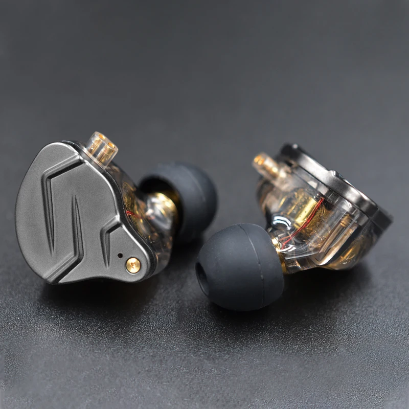 KZ ZSN Pro 1BA+1DD HiFi Hybrid Dual Driver In Ear Earbuds with Metal Resin Housing and 0.75mm 2 Pin Detachable Cable | Электроника