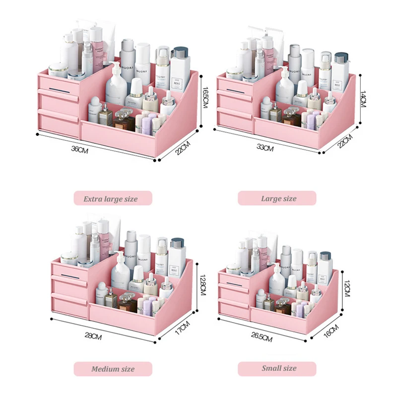 Большая емкость органайзер для макияжа коробка хранения косметики ювелирный лак