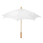 Зонтик из шелковой ткани ручной работы с кружевами и цветочной вышивкой, Свадебный зонтик для невесты, реквизит для свадебного украшения