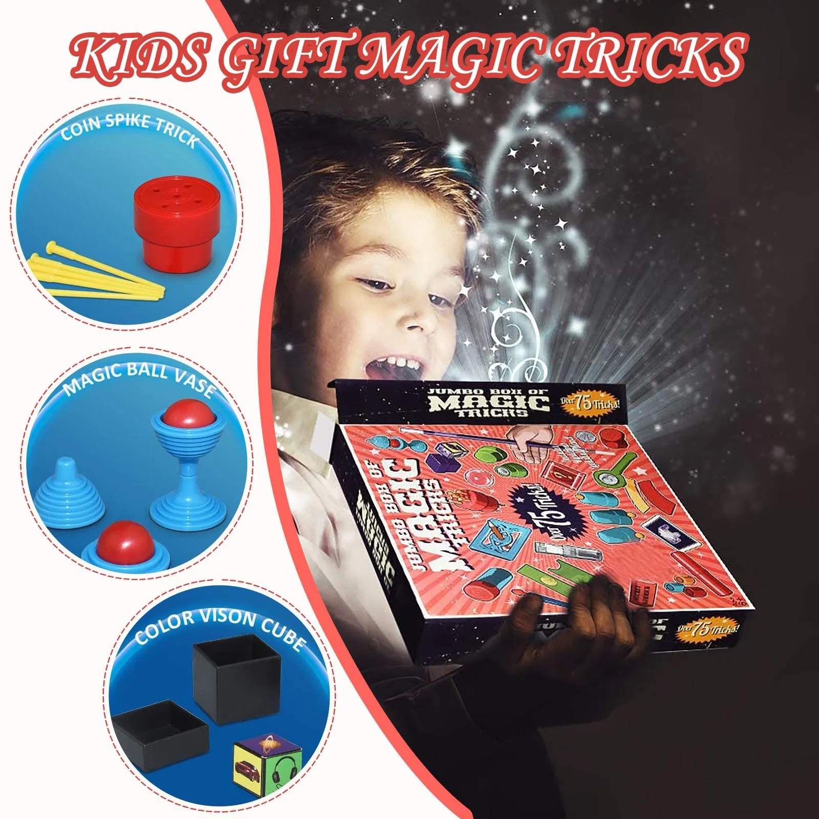 

Funny Junior Magic Set for Kids Magic Tricks Toys for Children Kit toys boys Magic Performing Props Children Magic Toy Gift