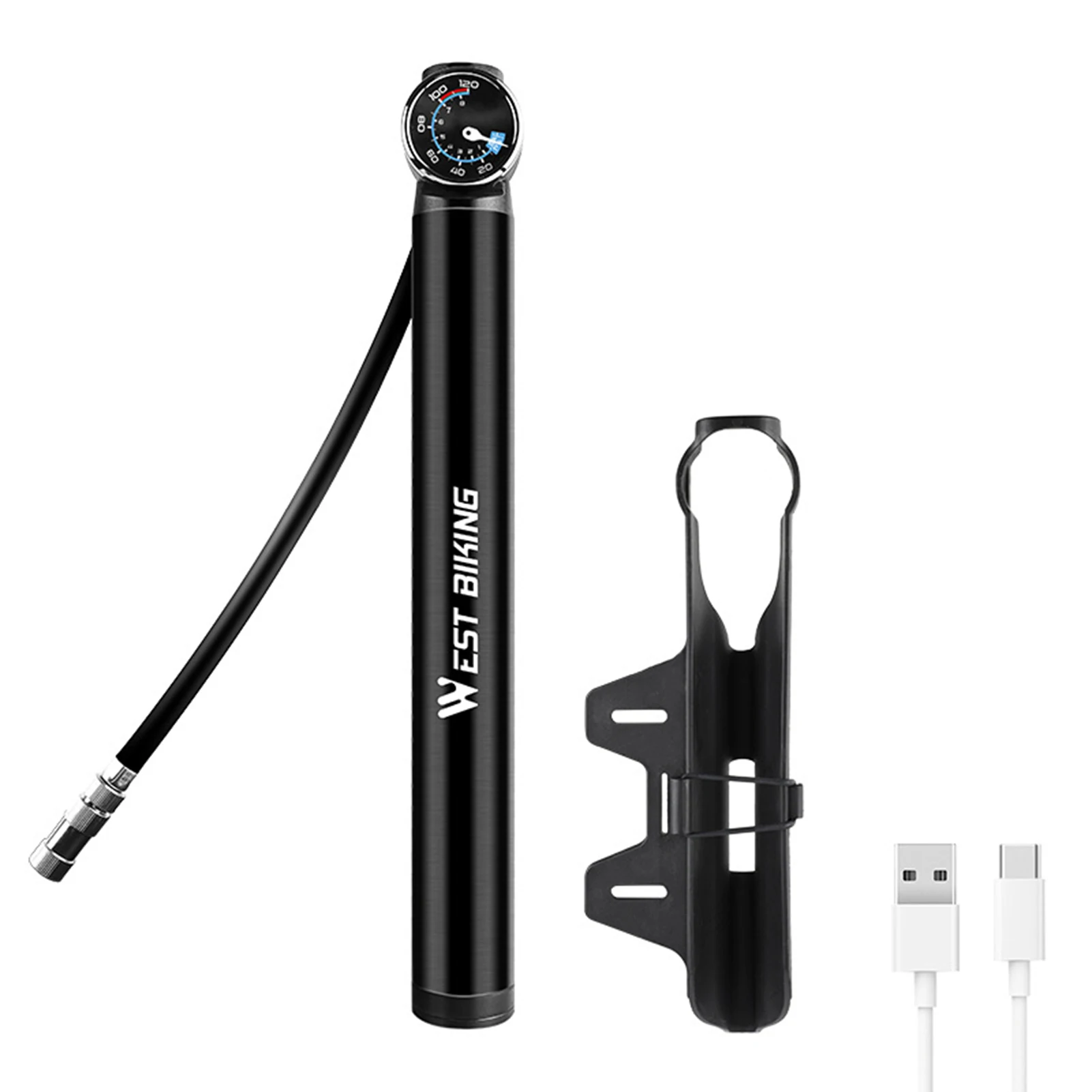 

Насос воздушный складной для велосипеда XiaoMi M365, 120PSI