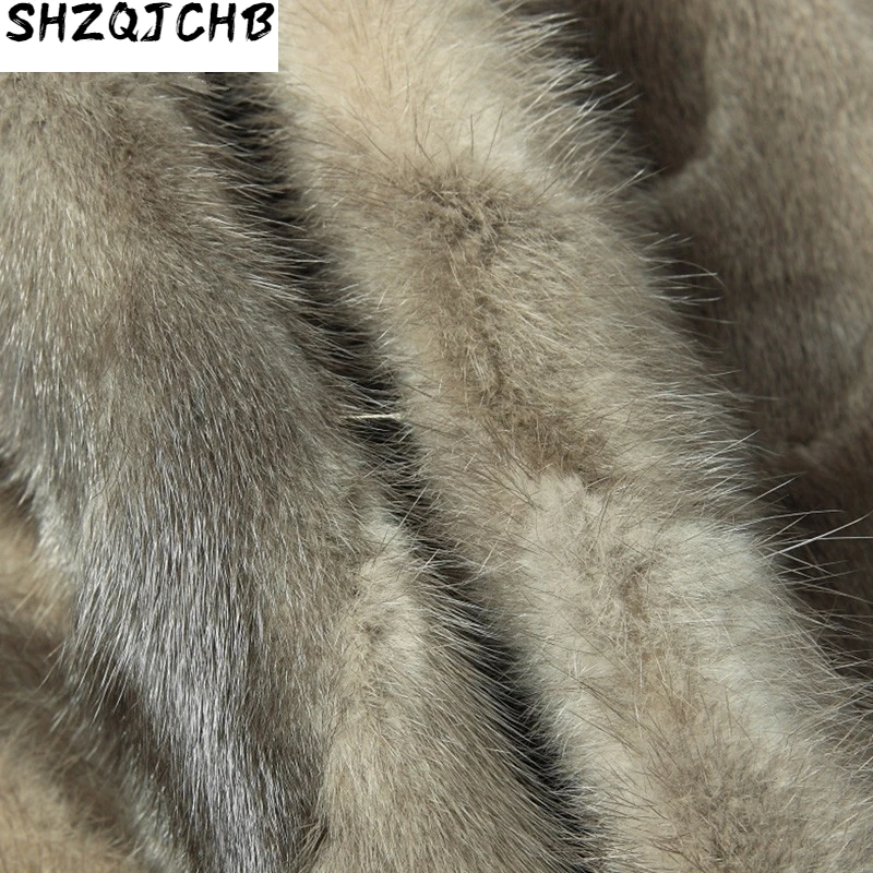 

JCHB 2021 Real Fur Coat Natural Mink Fur Parka Men's Winter Jacket Men Natural Wool Coats Luxury Warm Jackets Plus Size Veste Ho