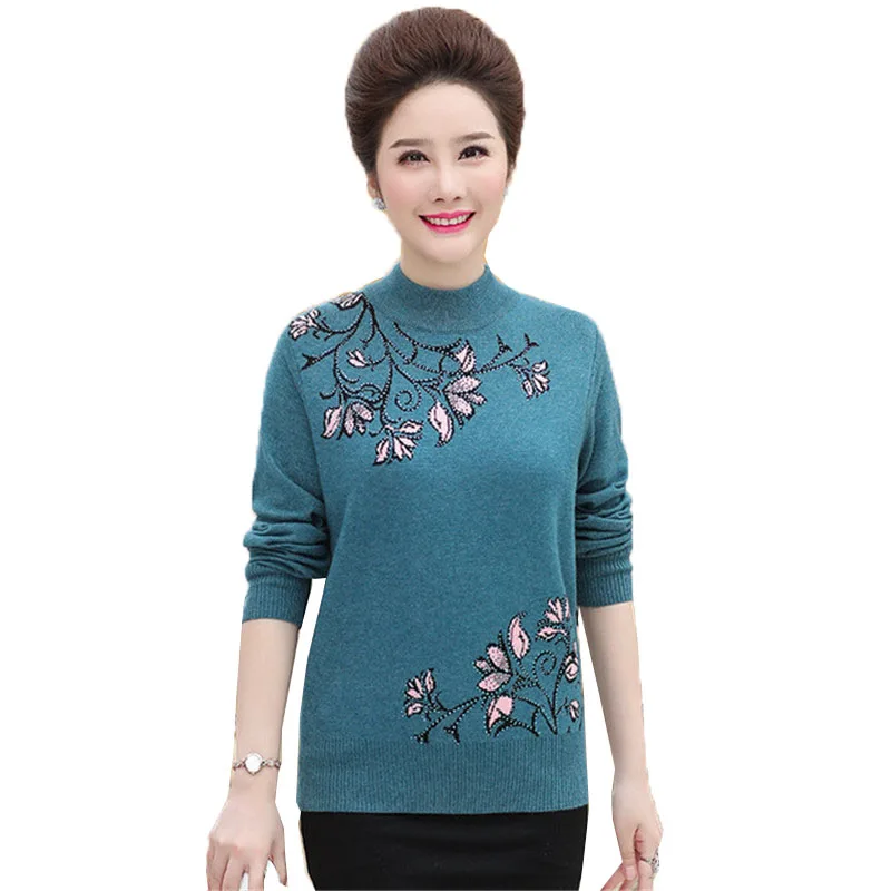 

Женский свитер, осенне-зимний Свободный Повседневный пуловер большого размера, свитер с длинным рукавом и круглым вырезом, вязаный свитер, ...