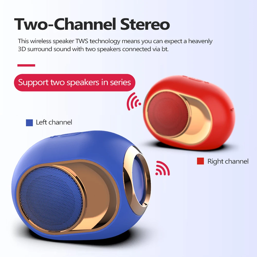 Высокомощная Bluetooth Колонка BT 5 0 беспроводная звуковая коробка стерео колонка с