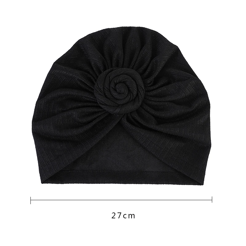 

2021 New Fashion Ladies Solid Color Cotton Top Knot Inner Snail Hat African Twist Turban Women's Turban Indian Hair Scarf