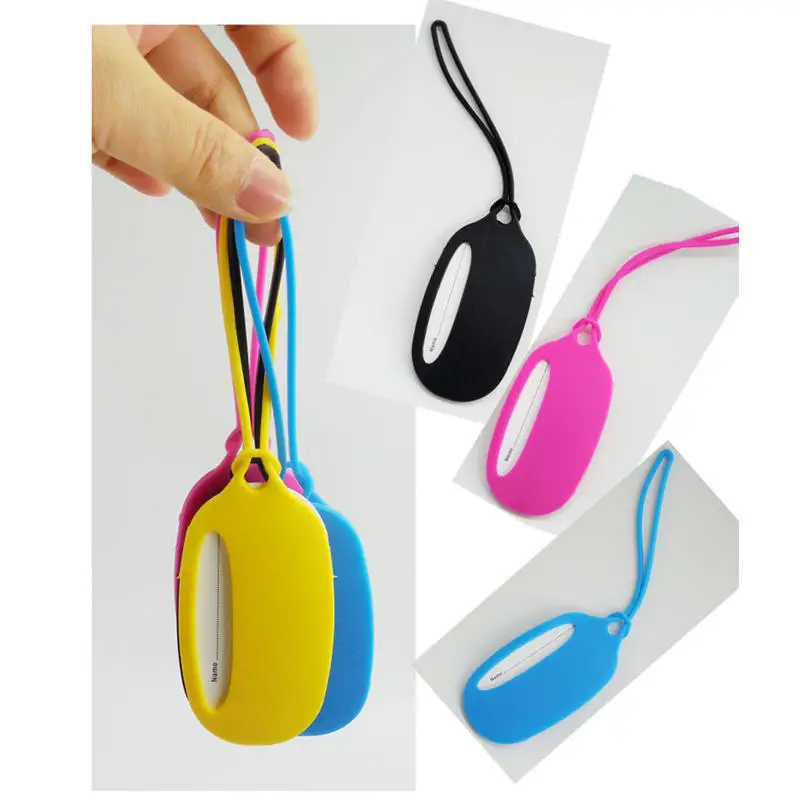 Портативная этикетка для багажа многофункциональная силиконовая наклейка