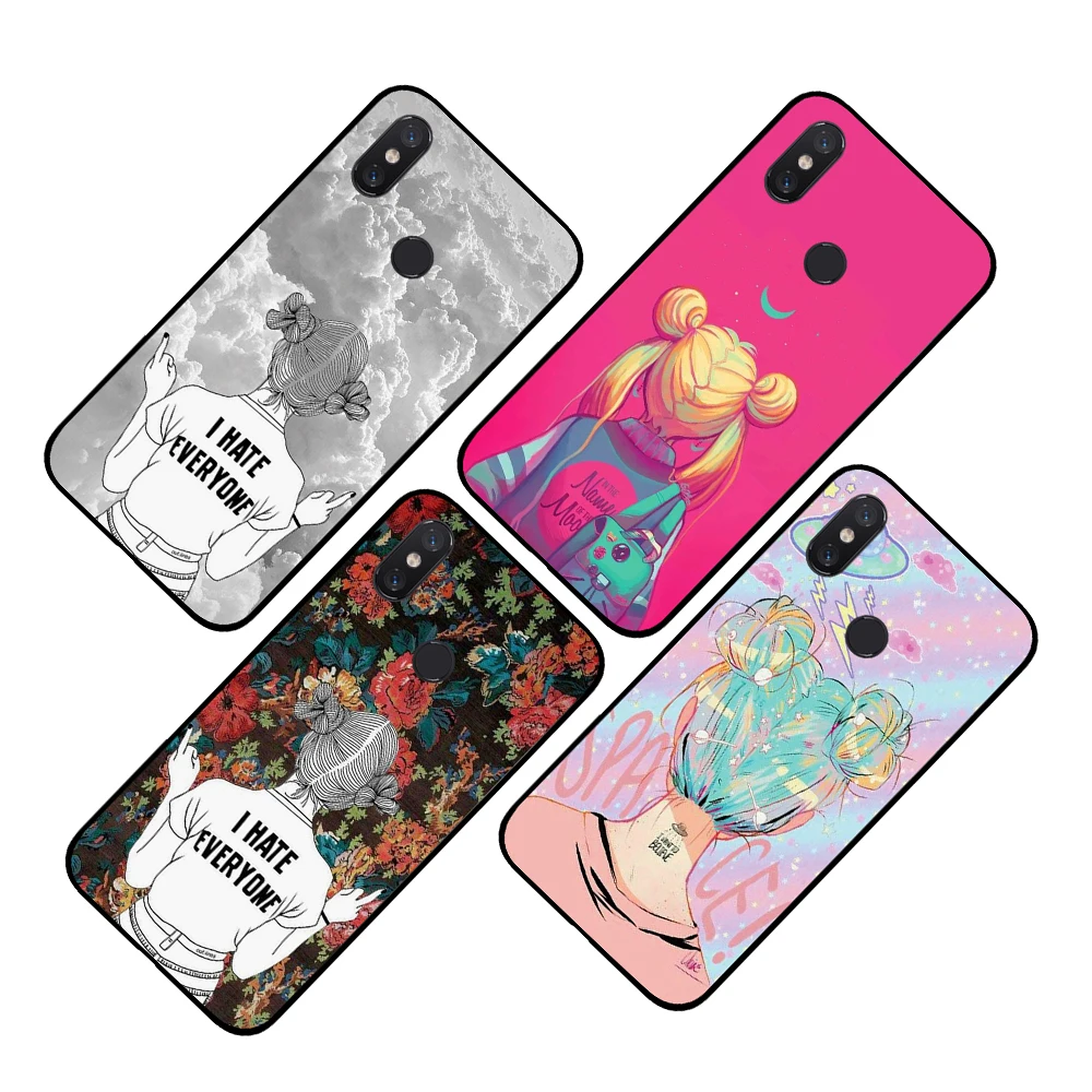 Sailor Moon painting For Xiaomi Redmi GO 4 5 6 7 Pro 4A 4X 5A 5Plus 6A cases cover | Мобильные телефоны и аксессуары