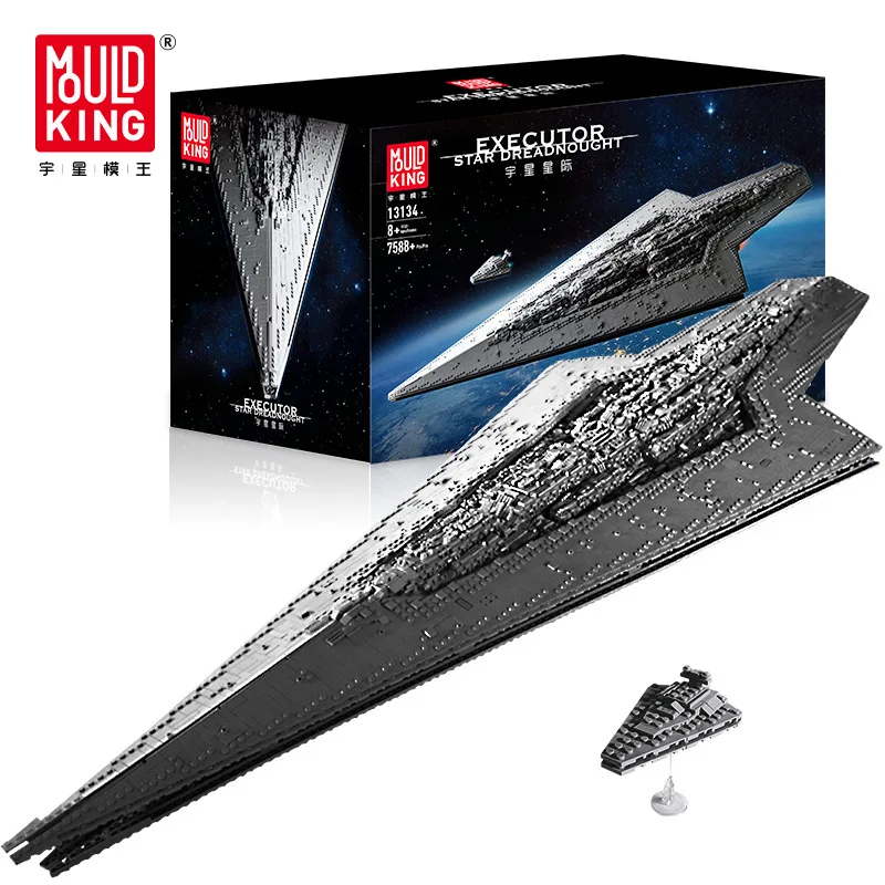 

Mould King 13134 Star Ship Toys Gifts MOC-15881 Executor Class Star Dreadnought Model ISD Monarch Star Destroyer Building Blocks